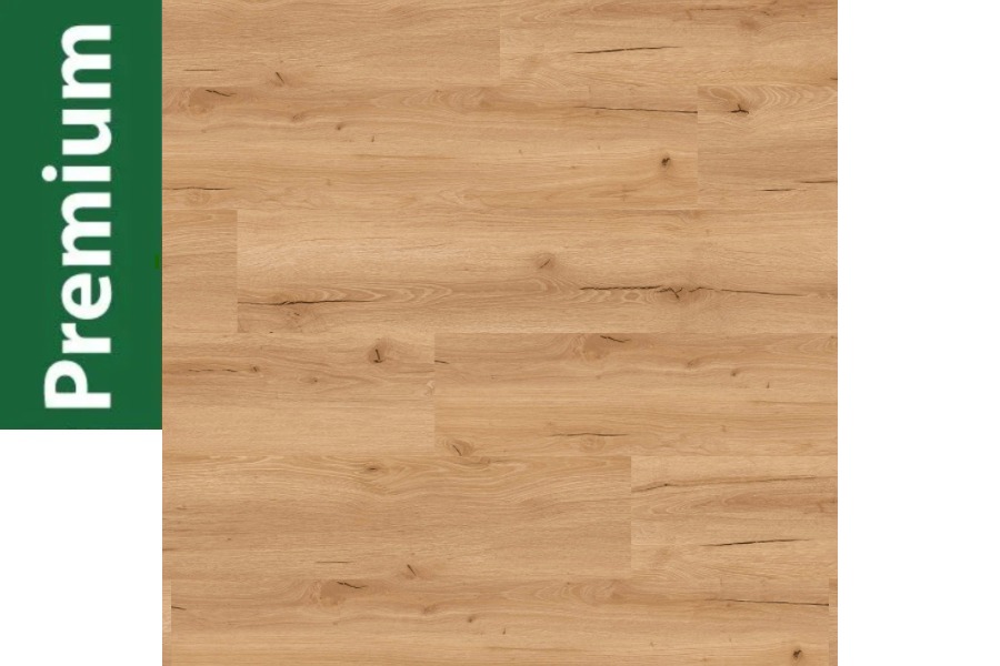 Premium 3D, 7,5 mm Klick Vinyl (SPC) mit antibakterieller Trittschalldämmung, Eiche natur, 1218 x 228 mm, 0,55 mm Nutzschicht, (1,67 m² / Paket)