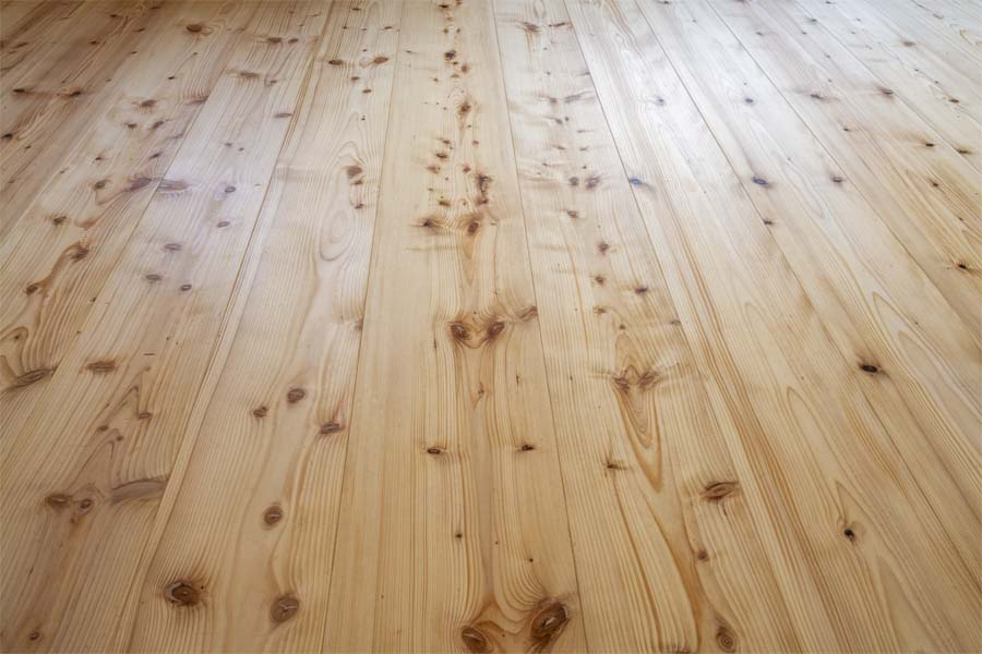Heimische Tannendielen mit mit Nut und Feder, raumlange Massivdielen, Schlossdielen, 30 mm Stärke, vorgeschliffen - Breite: 210 mm, Länge: 3,00 m