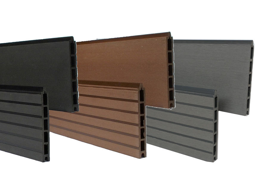 WPC Zaun / Sichtschutz / Steckzaun, 20 x 150 x 1800 mm, Einfaches Modulares Zaunsystem in grau (WoodoTexel)