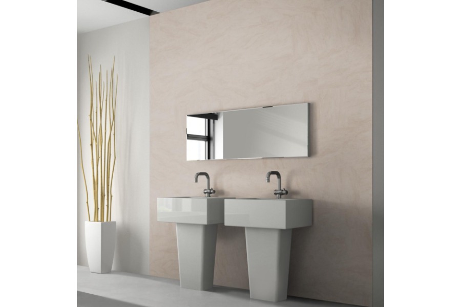Wandpaneele Kunststoff, Sandstein, wasserfeste Wandverkleidung für Küche und Bad, Wandfliese selbstklebend, 600 mm x 300 mm x 4 mm, (1,62 m² / Paket)